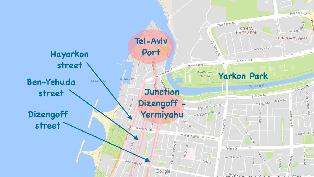 парк hayarkon street картата