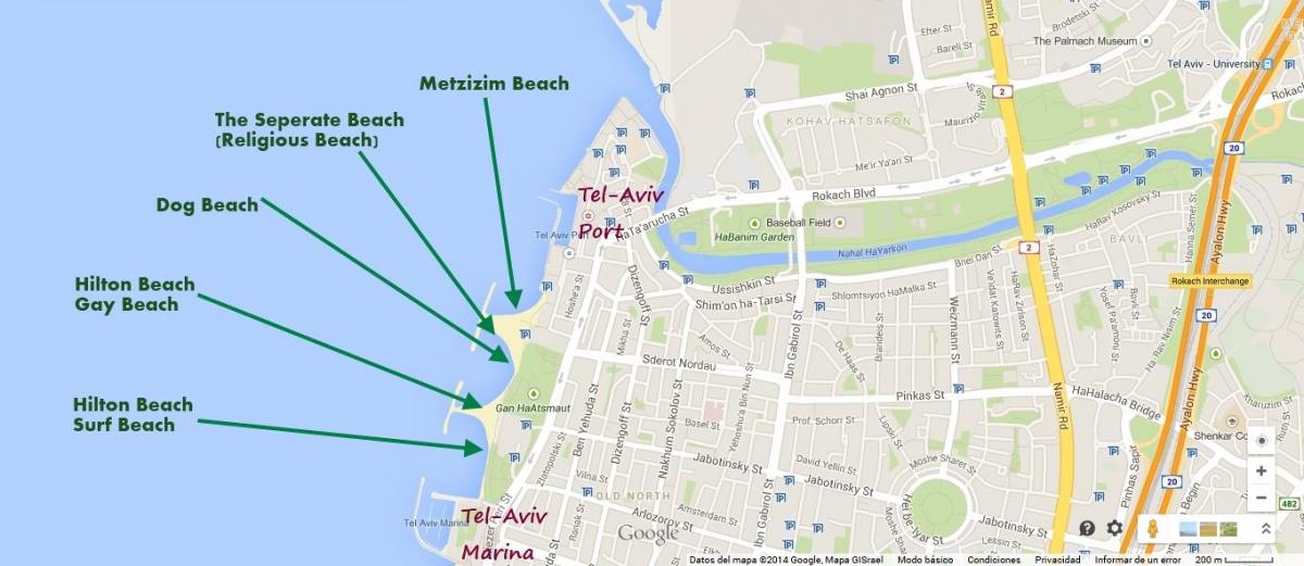 карта намаль Тел Авив