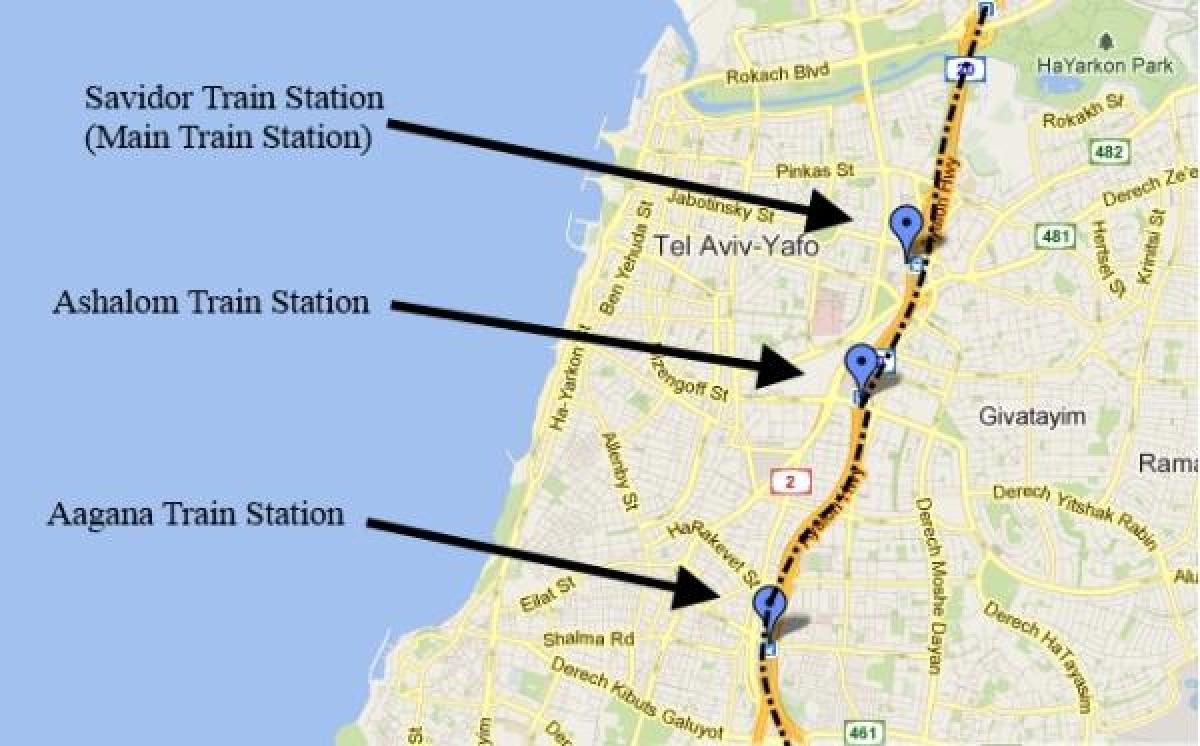 карта шерут картата Тел Авив
