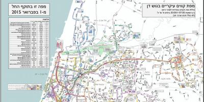 Тел Авив автобусни маршрути картата