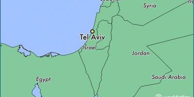 Карта Тел Авив на света