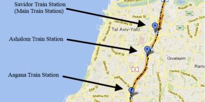 Карта шерут картата Тел Авив